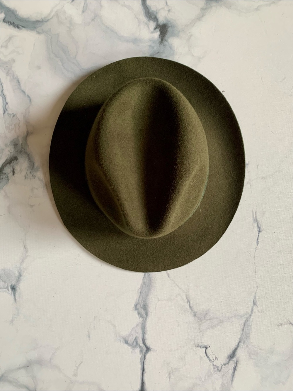 J. Crew Olive Green Wool Fedora Hat